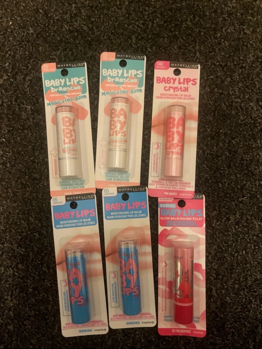 Maybelline Baby Lips Moisturizing Lip Balm Variety Pack (6)